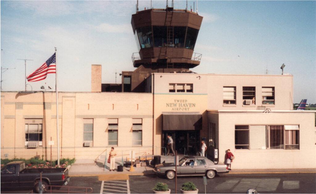 1990s - Photograph of the Tweed New Haven Airport arrivals building