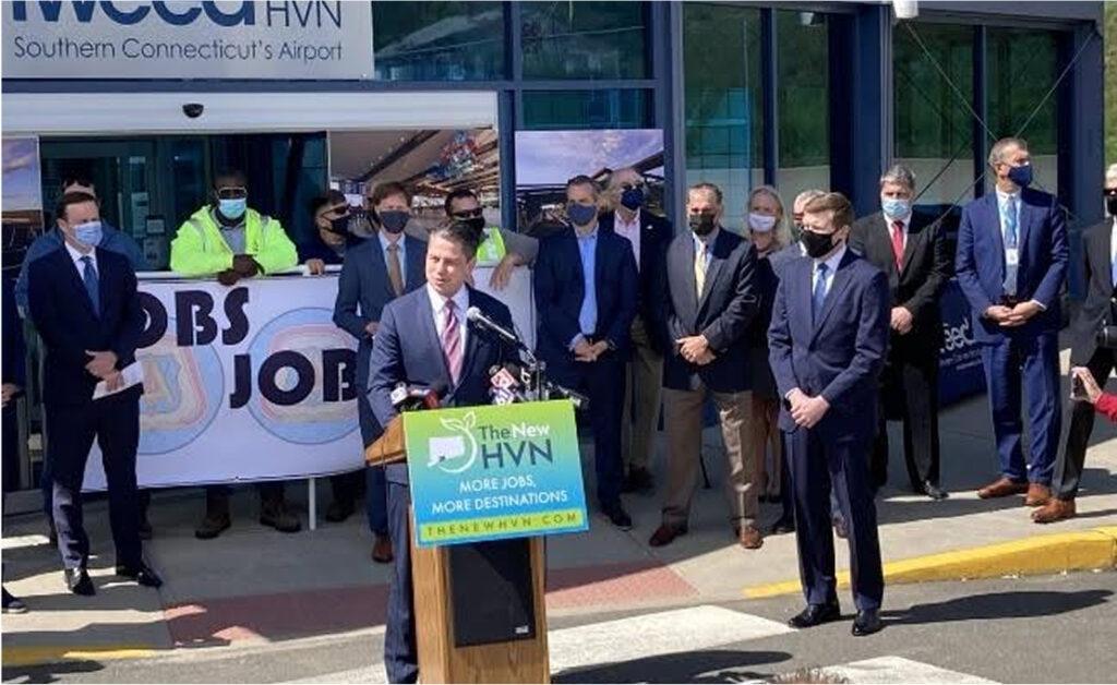 2022 - Photograph of a press conference about the 